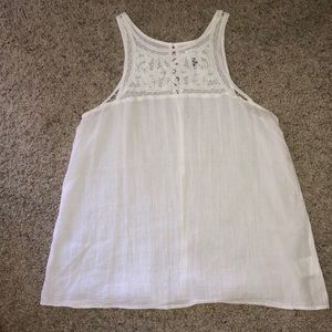 White flowy tank